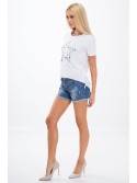 Jeansshorts mit Perlen 21577 – Online-Shop – Boutique